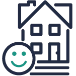 House with smiling face